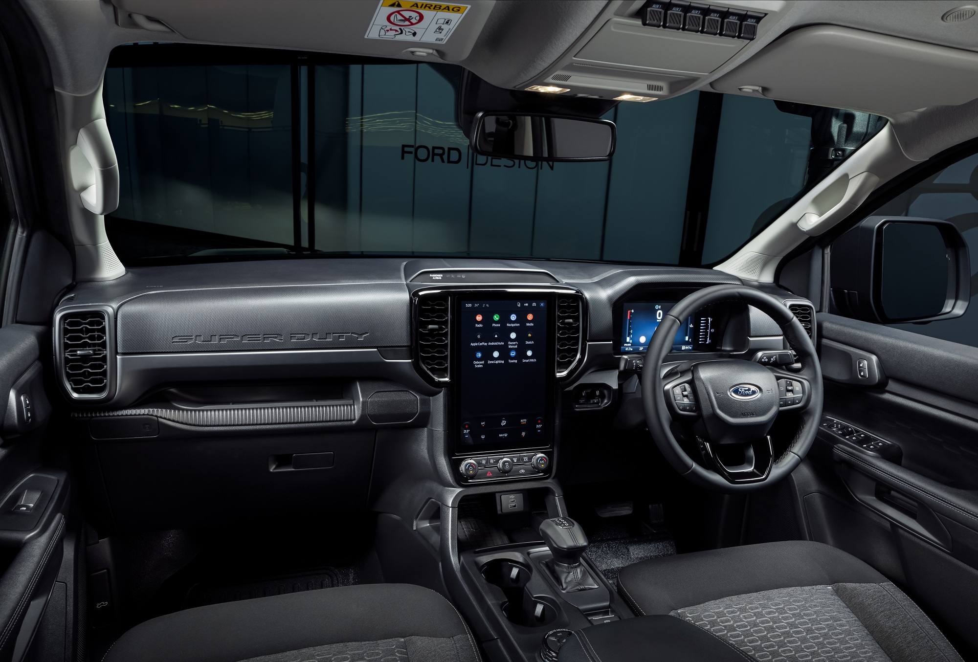 салон Ford Ranger, новый Ford Ranger, Ford Ranger Super Duty, пикап Ford Ranger, Ford Ranger 2025, Ford Ranger 2025