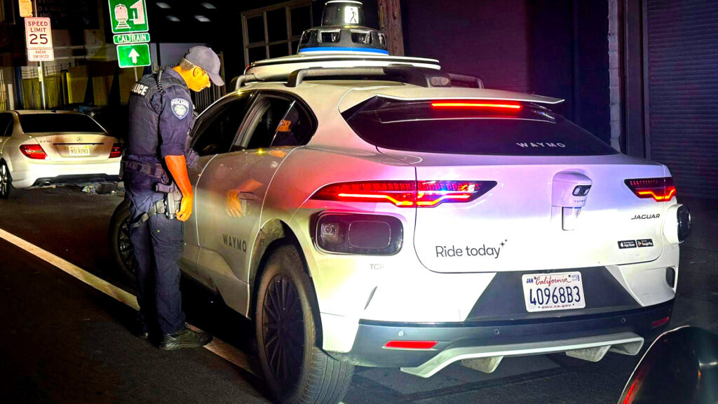 Police stopped a Waymo self-driving car for an illegal U-turn: why they couldn't issue a ticket
