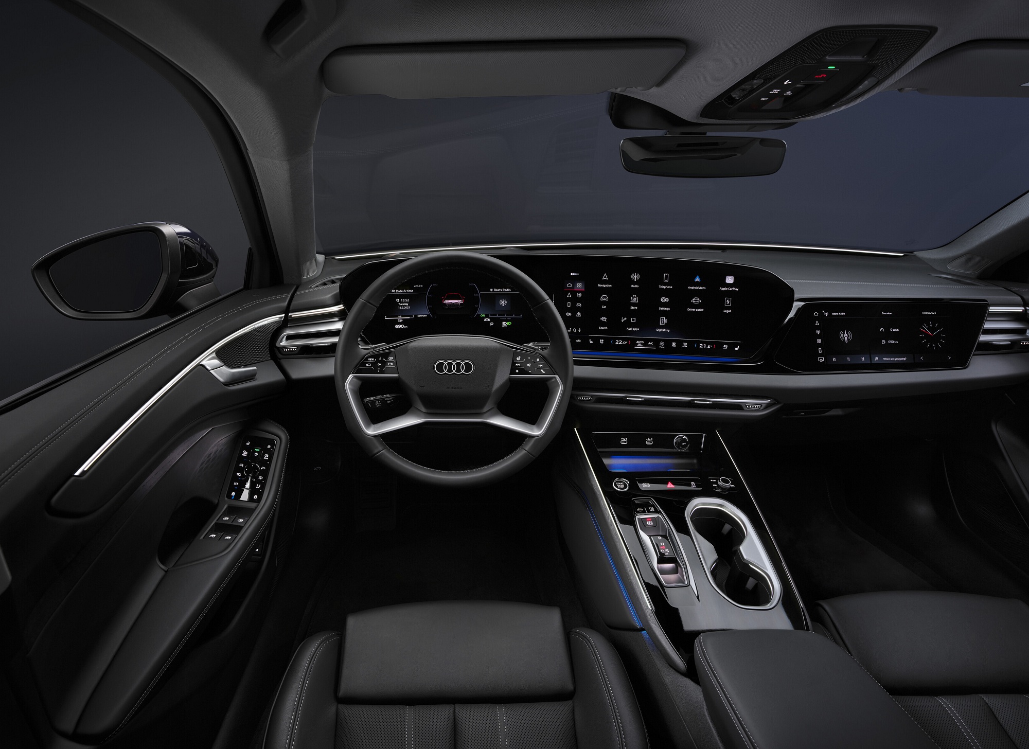 салон Audi A6, новый Audi A6, Audi A6 2025, седан Audi A6, седан Audi A6