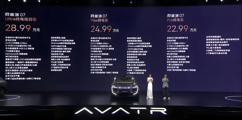 Електрокар Avatr 07 дебютував у Китаї: BEV і EREV варіанти від 31 400 доларів