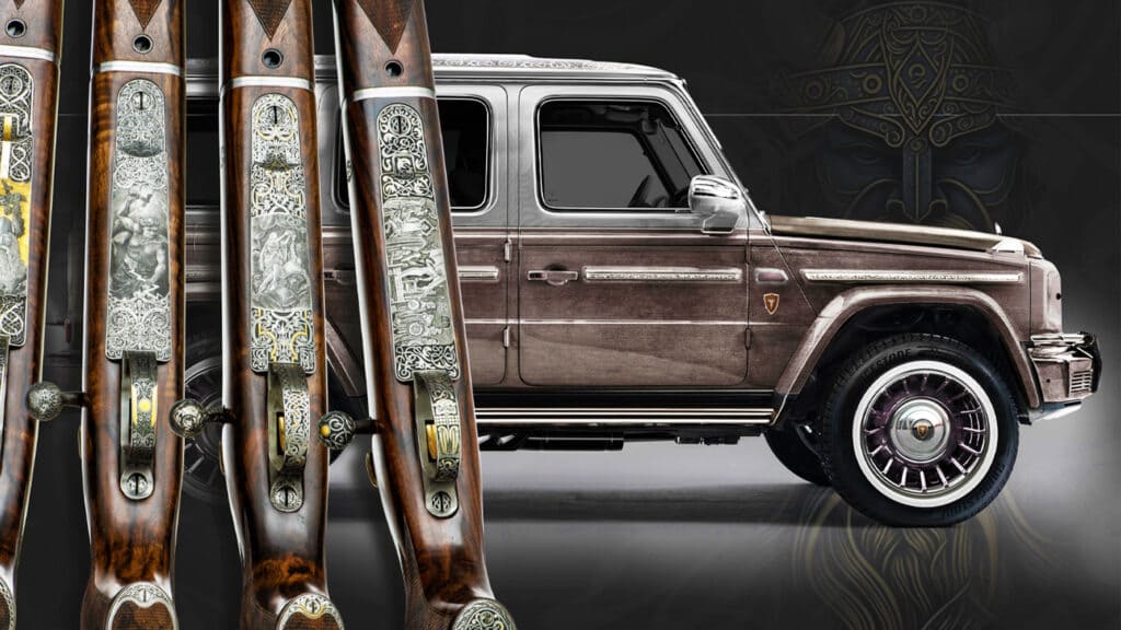 Роскошный охотничий Mercedes G-Viking: эксклюзивный «Гелик» с золотым оружием