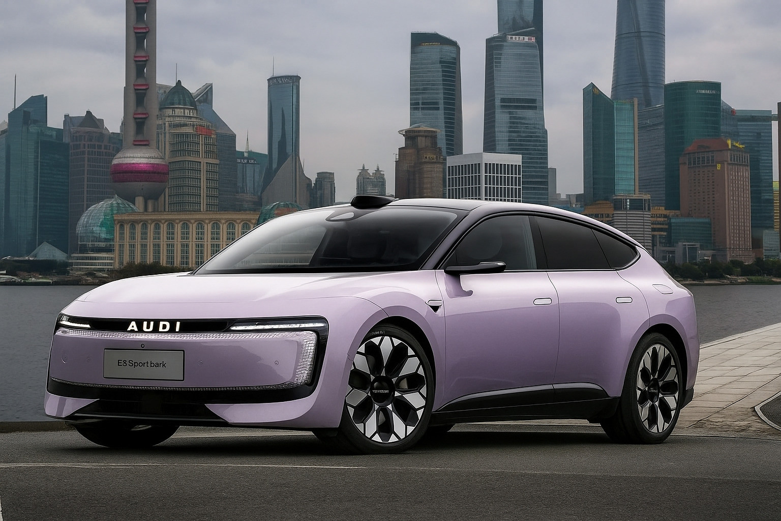 The AUDI E5 Sportback unveiled in China: a range of up to 773 km, a 10-minute charge and a 59-inch LED screen