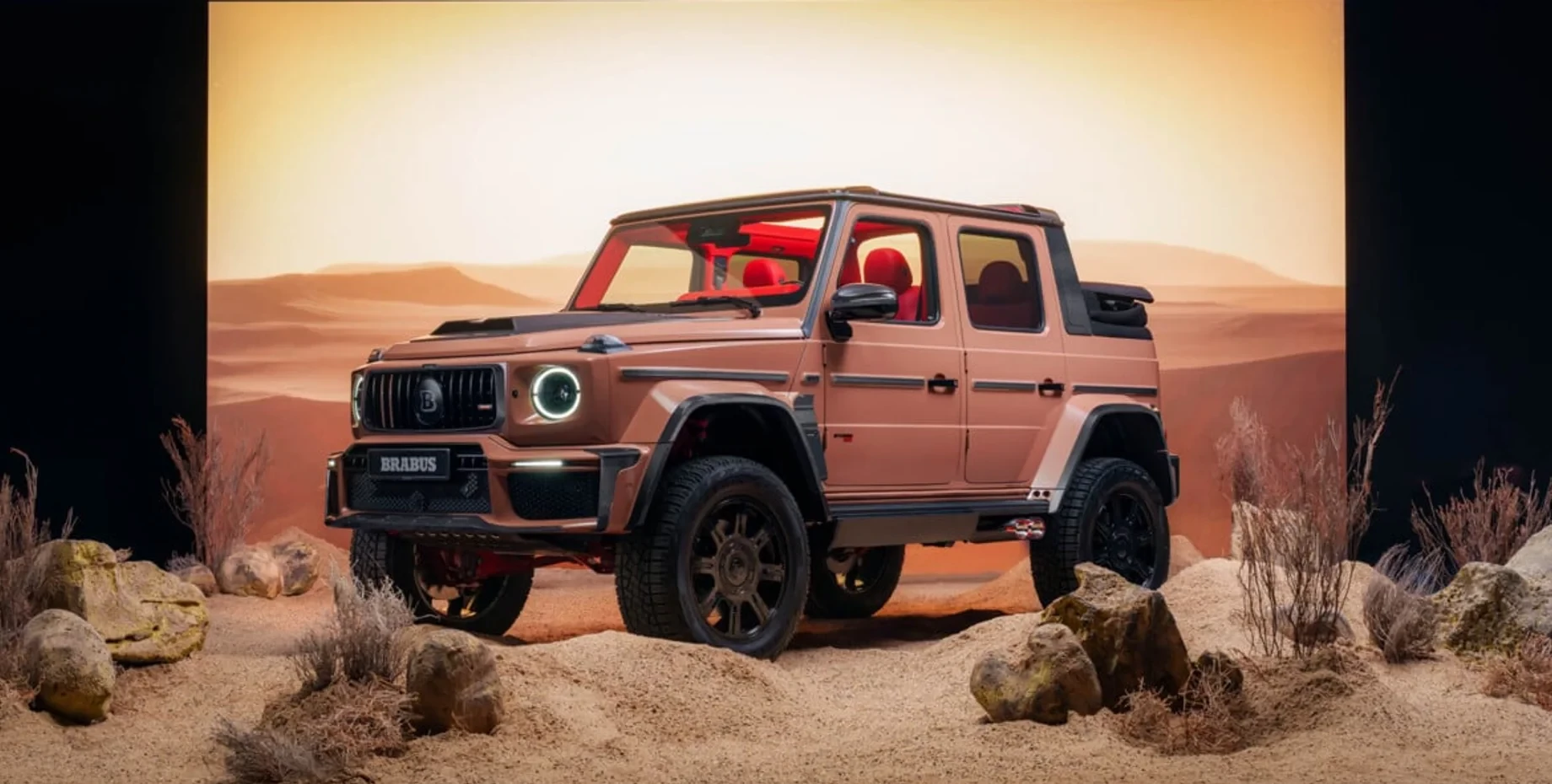Brabus has unveiled a new convertible based on the Mercedes G-Class: 800 forces, a bold design, and a limited edition