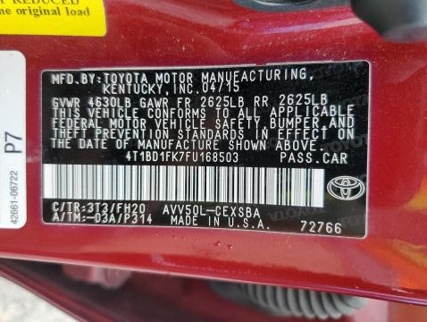 Toyota Camry 2015 Hybrid Toyota Camry 2015 Hybrid
